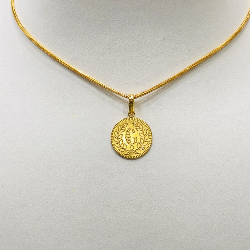 Laxmi Roop Gold 22ct Gold Laxmi Coin Pendant - Kaysons