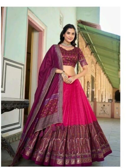 Pink chaniya choli