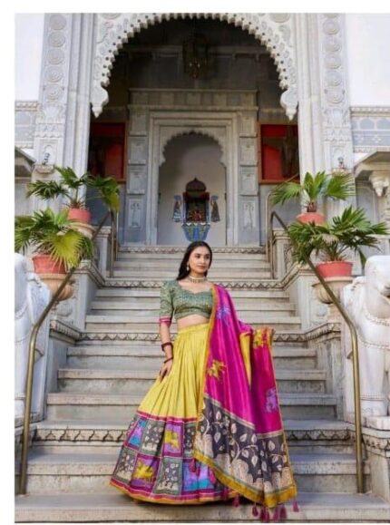 Yellow chaniya choli