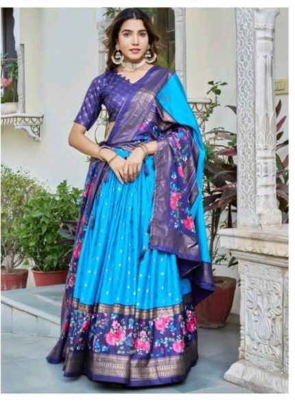 Blue chaniya choli