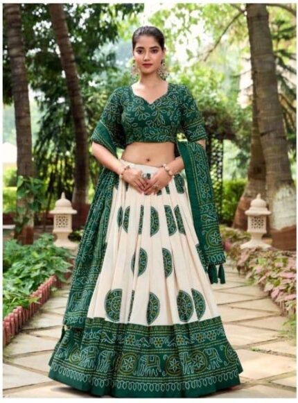 Green chaniya choli