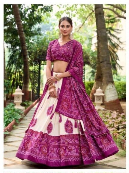 Purple chaniya choli