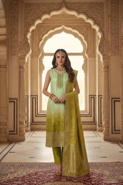 Olive Green Salwar Kameez