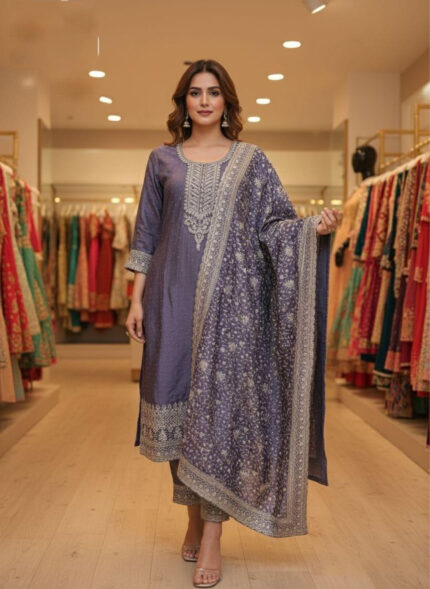 Lavender Salwar Kameez