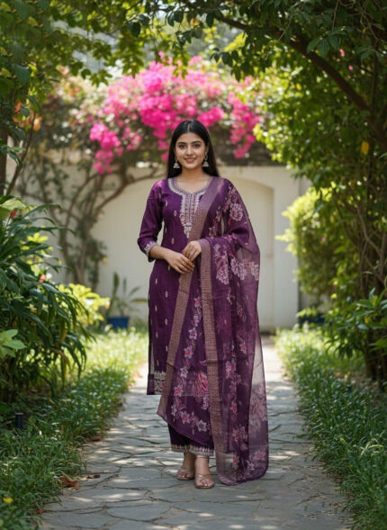 Purple Salwar Kameez